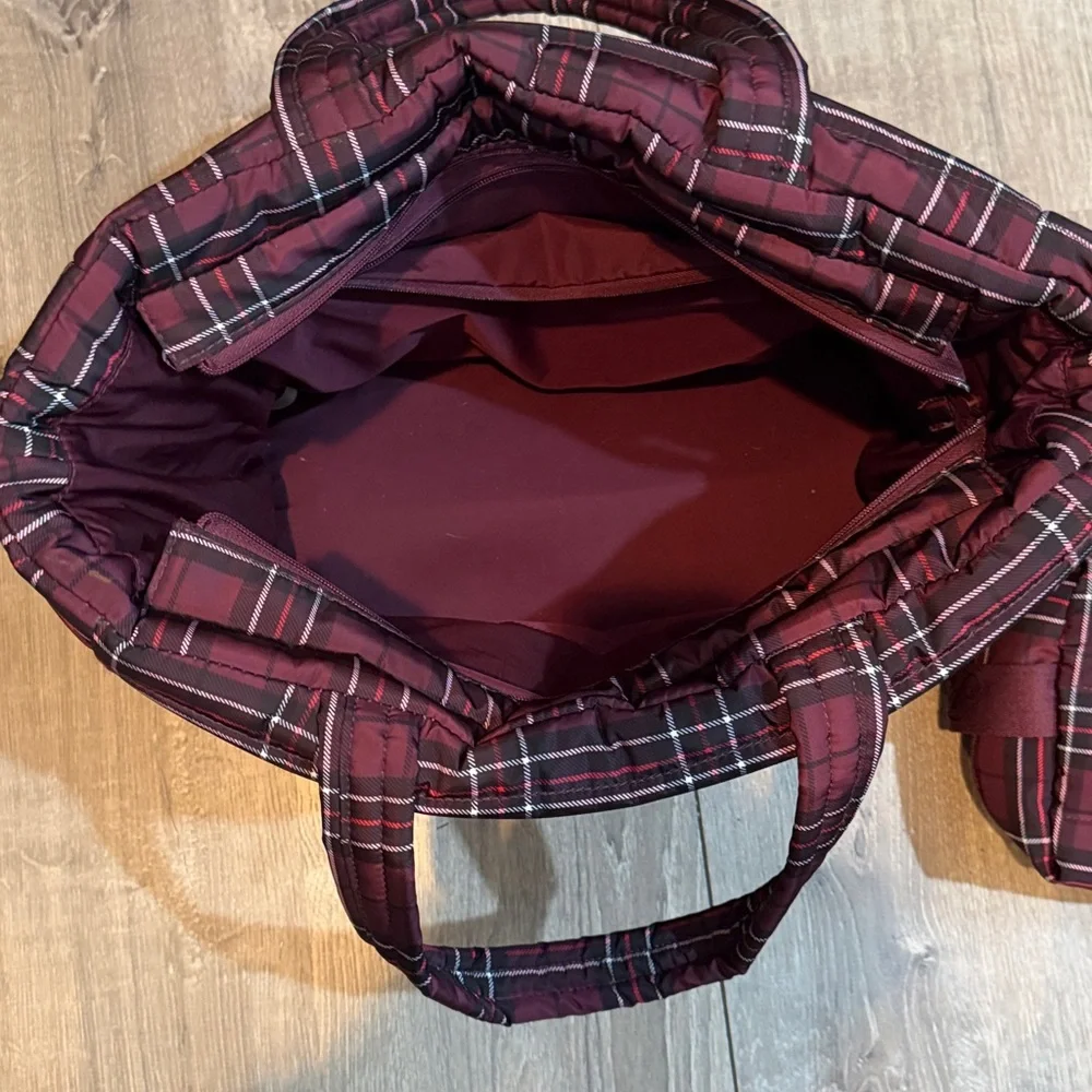 Victoria’s Secret Puffer Tote and Cosmetics Bag